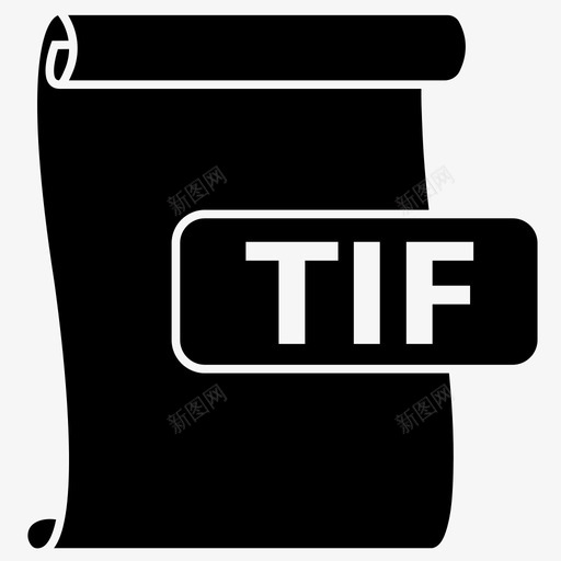 Tiffilefileformat图标svg_新图网 https://ixintu.com Tif file format image