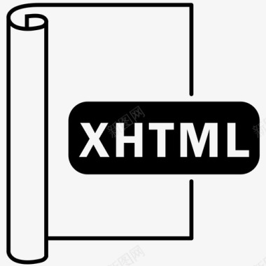 xhtml文件文件格式图标图标