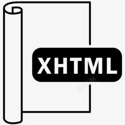 XHTML文件xhtml文件文件格式图标高清图片