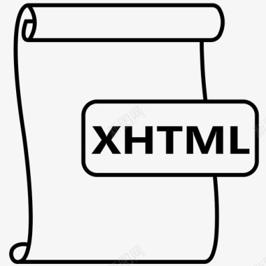 xhtml文件文件格式图标图标