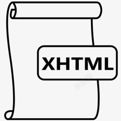 XHTML文件xhtml文件文件格式图标高清图片