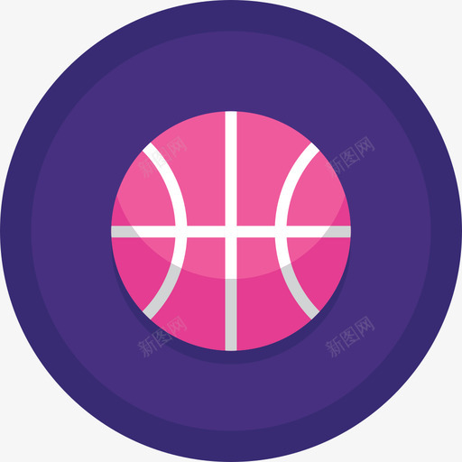 篮球运动器材12扁平圆形图标svg_新图网 https://ixintu.com 圆形 扁平 篮球 运动器材