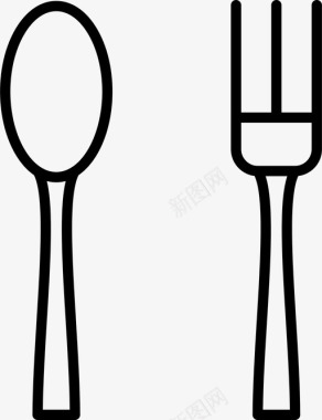 勺子陶器食物图标图标