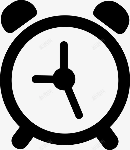 闹钟小时计时器图标svg_新图网 https://ixintu.com 小时 手表 计时器 闹钟