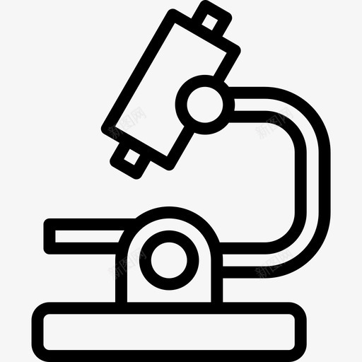 显微镜科学72线性图标svg_新图网 https://ixintu.com 显微镜 科学 线性
