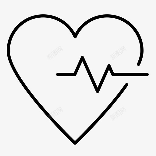心率有氧运动锻炼图标svg_新图网 https://ixintu.com 健康 健身 心率 有氧运动 脉搏 锻炼