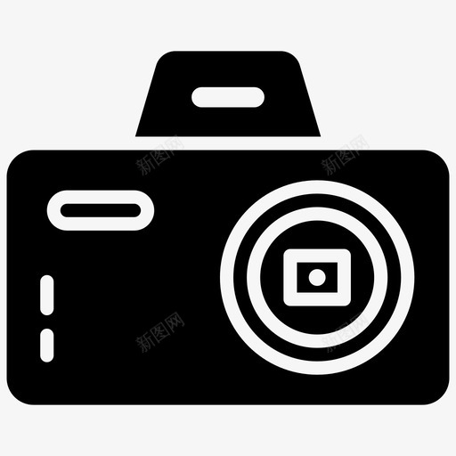 相机数码相机摄影设备图标svg_新图网 https://ixintu.com 医疗保健 图标 图片 字形 摄影 数码相机 相机 设备