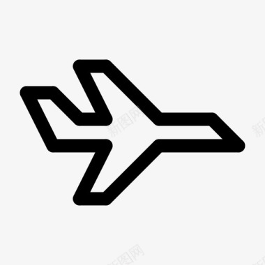 飞机飞行旅行图标图标