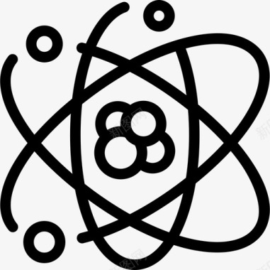 原子23大学线性图标图标