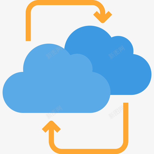 云计算机网络3平面图标svg_新图网 https://ixintu.com 平面 计算机网络