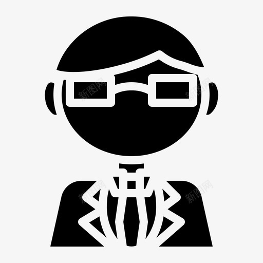 男人化身眼镜图标svg_新图网 https://ixintu.com 人 化身 化身固体 女人 男人 眼镜