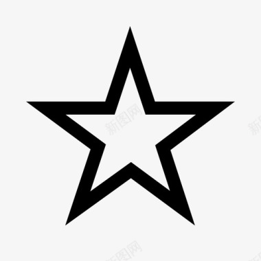五角星最喜欢的形状图标图标