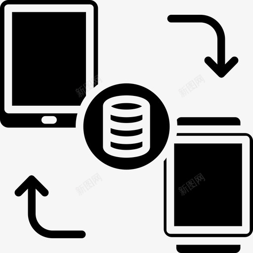同步数据科学3固态图标svg_新图网 https://ixintu.com 同步 固态 数据 科学