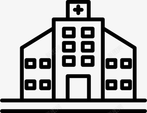 医院建筑医疗图标图标