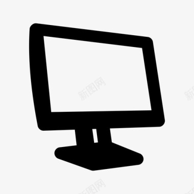 显示器计算机显示器桌面监视器图标图标