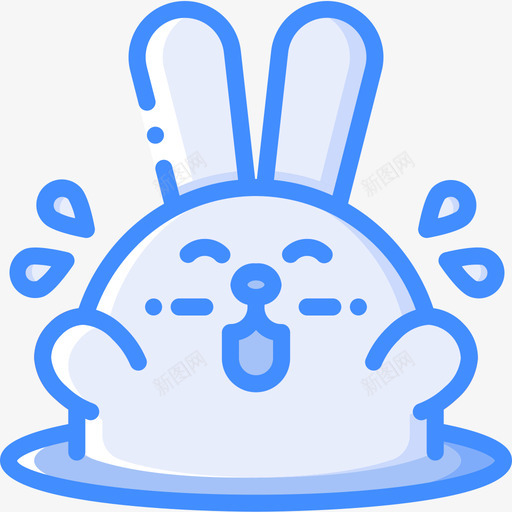 兔子兔子化身4蓝色图标svg_新图网 https://ixintu.com 兔子 兔子化身4 蓝色