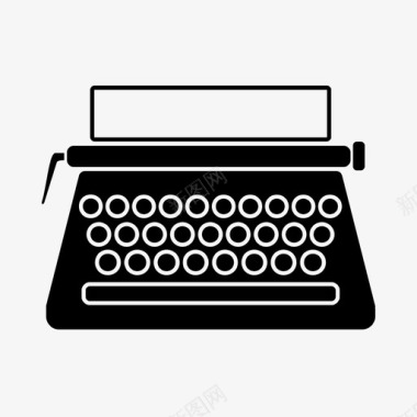 打字机键盘信件图标图标