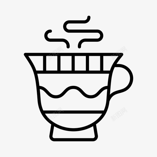 茶杯古董精致瓷器图标svg_新图网 https://ixintu.com 古董 复古 瓷器 精致 老式 茶杯 装饰性