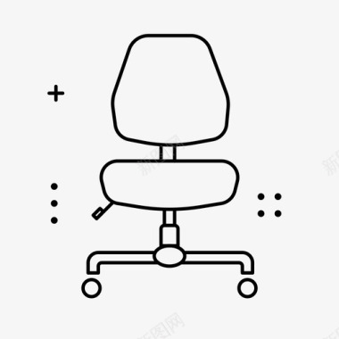 轮椅扶手椅办公室图标图标