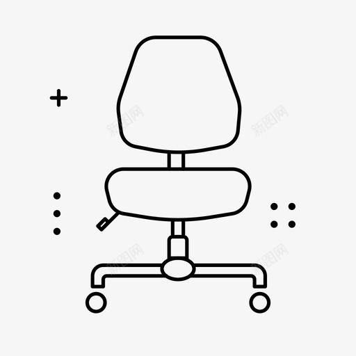 轮椅扶手椅办公室图标svg_新图网 https://ixintu.com 办公室 座位 扶手椅 轮椅