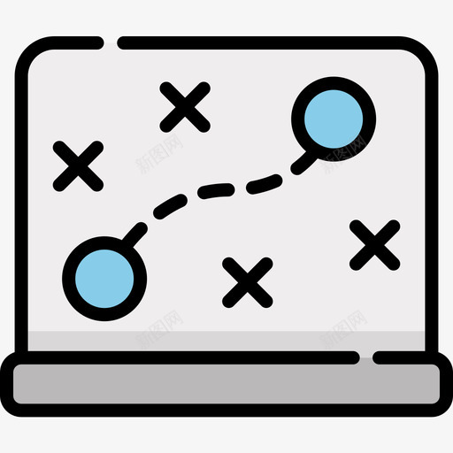 路线领导3线条颜色图标svg_新图网 https://ixintu.com 线条 路线 领导 颜色