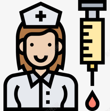 护士献血29直系肤色图标图标