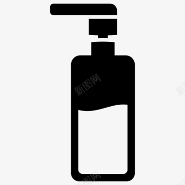 洗手液清洁剂精炼剂图标图标