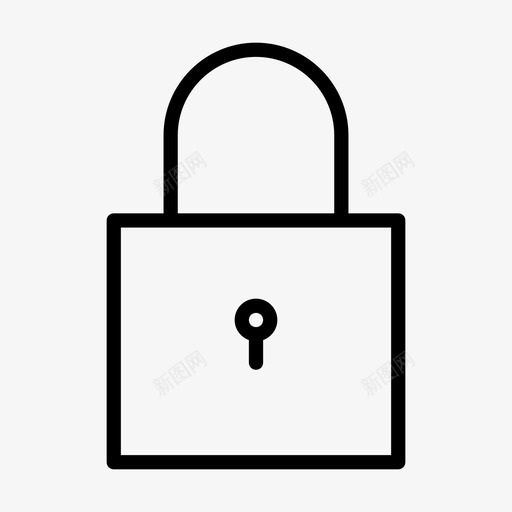 上锁保护保险箱图标svg_新图网 https://ixintu.com 上锁 保安 保护 保险箱 轮廓 酒店