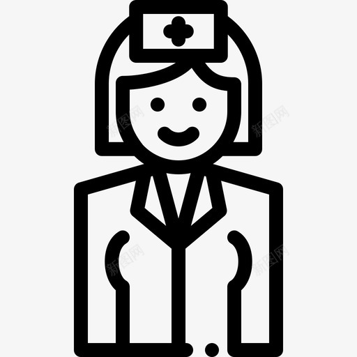 护士女权主义13直系图标svg_新图网 https://ixintu.com 女权主义 护士 直系