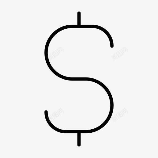 美元货币付款图标svg_新图网 https://ixintu.com 付款 工具 支出 美元 货币