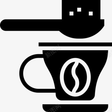 咖啡咖啡58字形图标图标