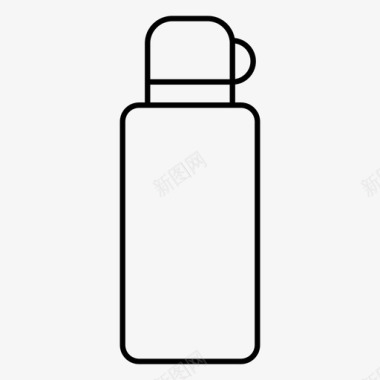 保温瓶野营饮料图标图标