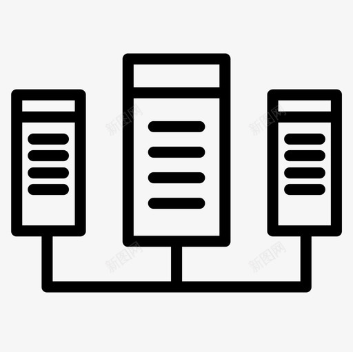 数据库数据科学2线性图标svg_新图网 https://ixintu.com 数据 数据库 科学 线性