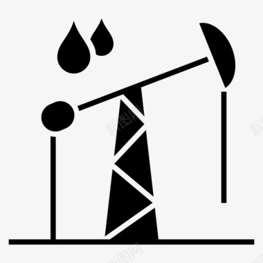 石油钻井油桶图标图标