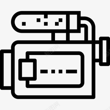 摄像机5号侦探直线型图标图标