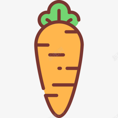 胡萝卜纯素2原色图标图标