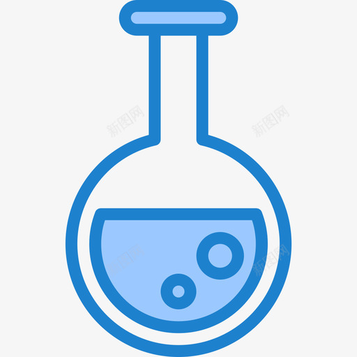 烧瓶科学73蓝色图标svg_新图网 https://ixintu.com 烧瓶 科学 蓝色