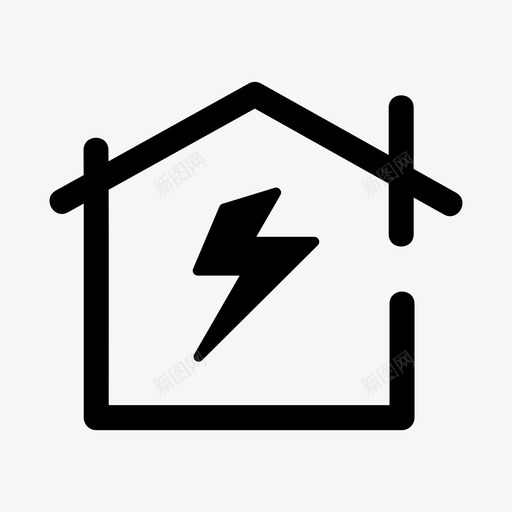 能源连接电力图标svg_新图网 https://ixintu.com 电力 能源 能源灯 连接 闪电