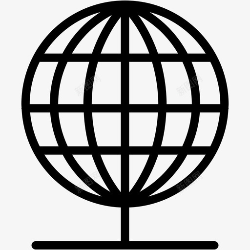 全球浏览器地球图标svg_新图网 https://ixintu.com 世界 互联网 全球 地球 数据传输网络 浏览器