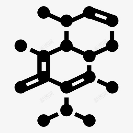 分子原子化学图标svg_新图网 https://ixintu.com 分子 化学 原子 固体 科学 结构