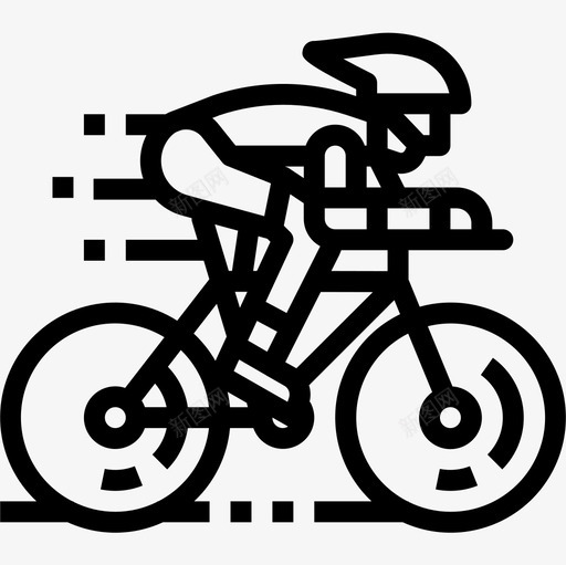 赛车自行车20直线型图标svg_新图网 https://ixintu.com 直线型 自行车20 赛车