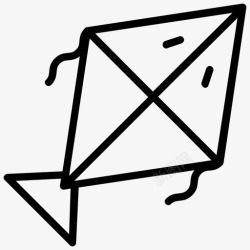 放风筝的线风筝放风筝风风筝图标高清图片