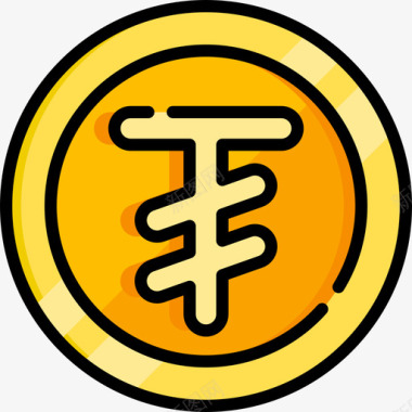 图格里克货币8线形颜色图标图标