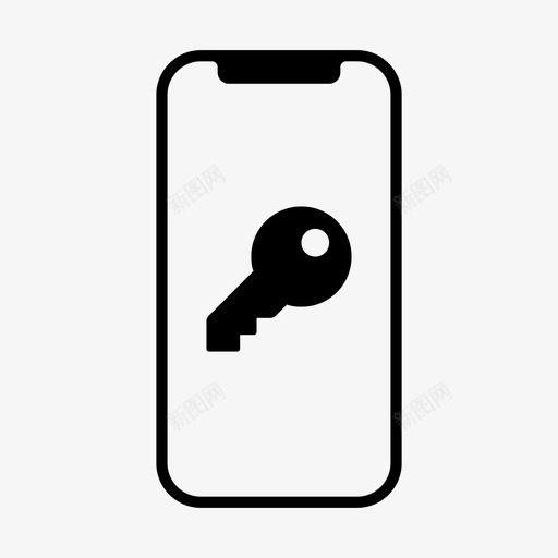 密钥身份验证加密图标svg_新图网 https://ixintu.com iphone 加密 安全 密钥 苹果iphone 身份验证 隐私