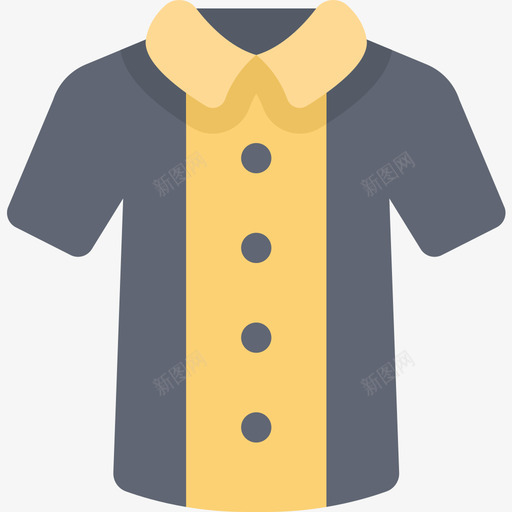 衬衫衣服85平的图标svg_新图网 https://ixintu.com 平的 衣服 衬衫