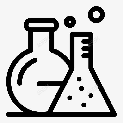 试管烧瓶实验室图标svg_新图网 https://ixintu.com 实验室 烧瓶 科学 科学生产线 试管