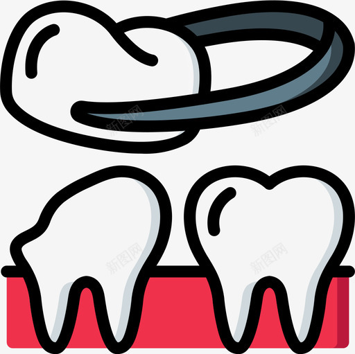 牙冠牙科学8线性颜色图标svg_新图网 https://ixintu.com 牙冠 牙科 科学 线性 颜色