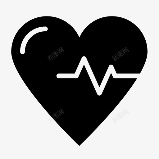 有氧运动健身健康图标svg_新图网 https://ixintu.com 健康 健康和健身 健身 心脏健康 心跳 有氧运动