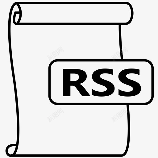 rss文件文件格式图标svg_新图网 https://ixintu.com rss 文件 格式 类型