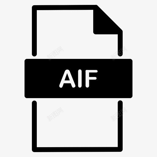 aif文档扩展图标svg_新图网 https://ixintu.com aif 扩展 文件 文档 类型